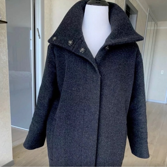 Max Mara Weekend Cocoon Wool Coat Size 4 - Picture 2 of 6